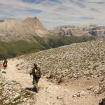 La discesa verso Mazzin nella Val d'Udai